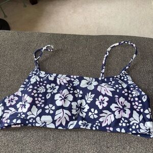 Floral bikini top
